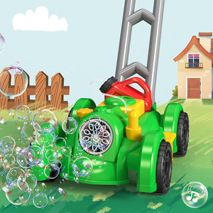 Wholesale Children's Outdoor Automatic Bubble Train Toy Machine Hand-<strong>Pulled</strong> <strong>Lawn</strong> <strong>Mower</strong> Plastic Automatic Blowing Feature Kids - Product Image 2