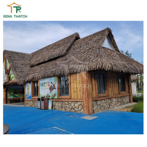 Toiture en chaume synthétique populaire en plastique Palapa Tuiles en chaume Tiki <span class=keywords><strong>Bali</strong></span> pour les maisons <span class=keywords><strong>Cabane</strong></span> - Product Image 5
