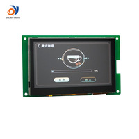 Écran TFT LCD IPS de 4,3 pouces avec écran tactile capacitif et interface RS232, résolution 800x480