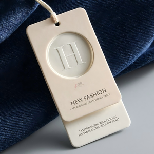 Quần áo nam và nữ mẫu cá tính treo thẻ tùy chỉnh nhãn giá nhãn Logo tùy chỉnh - Product Image 2