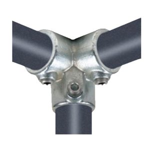 Raccord coudé 3 voies 90 degrés en fonte galvanisée Colliers de serrage réglables Connecteurs de joints robustes Joint à emboîtement - Product Image 4