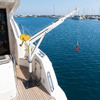 Grue de quai marine anti-corrosion de 800 kg en alliage d'aluminium pour la manutention de marchandises en bateau