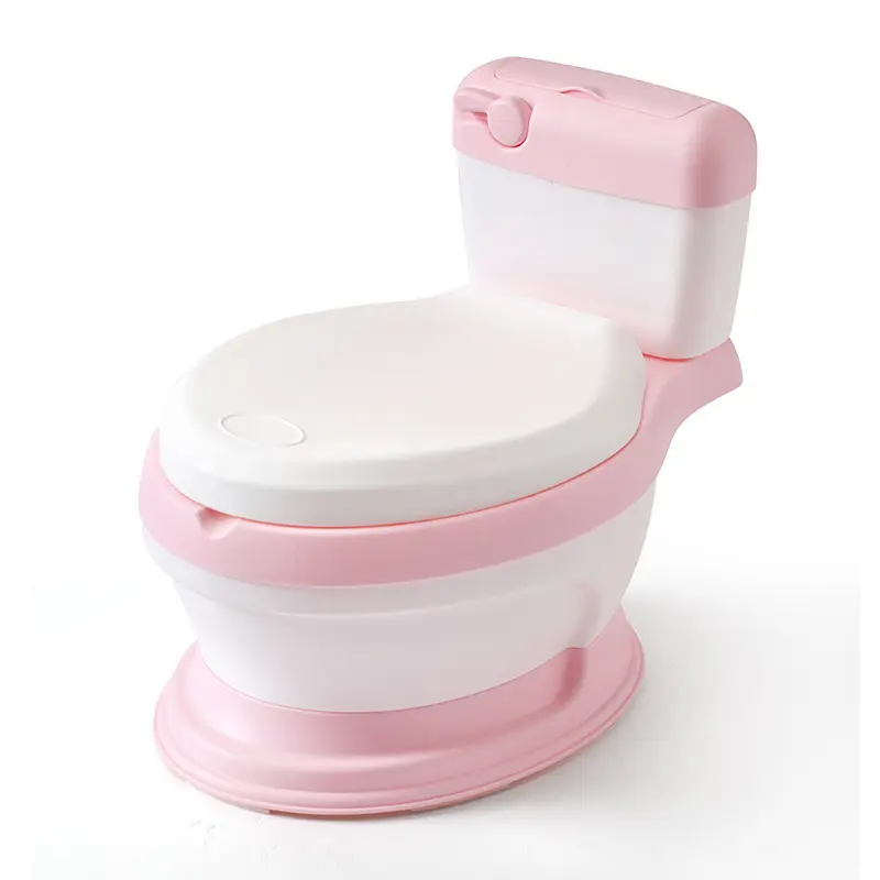 Baby Toilet Cartoon Duck Kids Plastic Baby Toilet Seat Drawer Trainer Girls Boy Comfortable Potty Wheels Children S Toilet