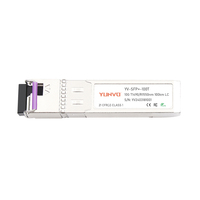 Module SFP+ BiDi 10G YUNVO SFP-10G-BX100U/SFP-10G-BX100D 1490nm/1550nm 40/60/80/100KM DDM Émetteurs-récepteurs à fibre optique LC pour FTTH