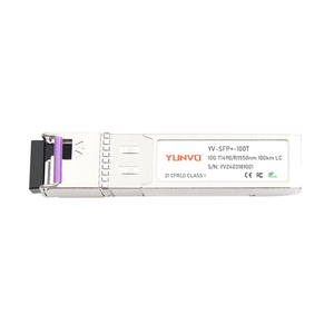 Yunvo <span class=keywords><strong>SFP</strong></span>-10G-BX100U/<span class=keywords><strong>SFP</strong></span>-10G-BX100D 10gbase-bx100-u bidi <span class=keywords><strong>SFP</strong></span> + thu phát 1490nm/1550nm 100km DDM <span class=keywords><strong>LC</strong></span> sợi quang thu phát - Product Image 2