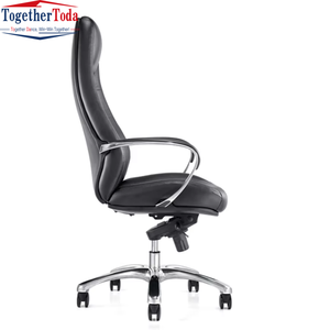 Silla Ejecutiva Giratoria de Cuero con Respaldo Alto, Ajustable en Altura, para Oficina, Entrega Rápida - Product Image 4