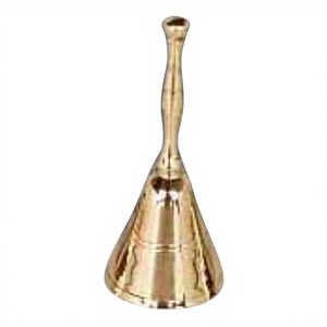 Llamativo Campana de calidad Super venta Campana de latón Campanas de mano con acabado dorado de lujo Campana de llamada de la India - Product Image 1