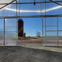 Kit de serre tunnel monopente pré-assemblé, solution facile à installer pour l'extension des cultures saisonnières et l'agriculture à petite échelle