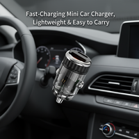 Chargeur de voiture USB double port Type-C à charge rapide 36W 5V/3A QC3.0 PD3.0 PD36W en matériau ignifuge, couleur personnalisée en usine CC88