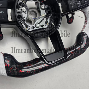 Volante Deportivo de Cuero con LED y Fibra de Carbono Forjada para Audi B9 B8 C8 A4 A6 A7 R8 TT RS A8 Q7, Venta Directa de Fábrica - Product Image 3