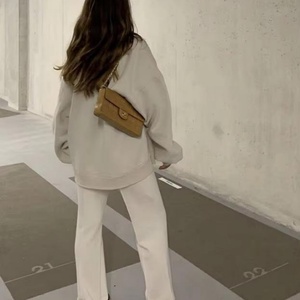 Ensemble de survêtement streetwear oversize personnalisé avec logo, 500 g/m², 100 % coton French Terry, sweat-shirt chaud et pantalon de jogging décontracté pour l'hiver - Product Image 3