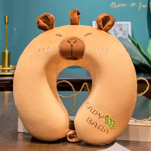 Wholesale Cartoon U Shaped Travel Neck Pillow Soft Plush Animal <b>Cushion</b> Factory Supply Custom Design for Kids Gift - Product Image 3