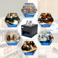 Printer Thermal OEM 80mm Tahan Air, Tahan Minyak, Tahan Debu, USB, WIFI, LAN, BT Opsional, Printer POS dengan Drive Laci Kas
