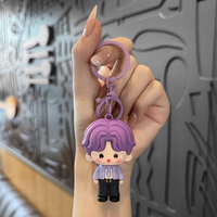 Porte-clés porte-monnaie en PVC Anime tendance, sérigraphié, avec personnages Sylus, Xavier, Zayne, Rafayel, style dessin animé, mignon et à la mode
