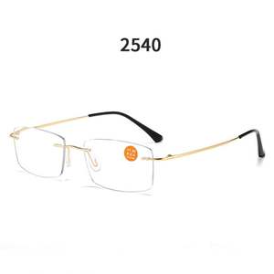 Gafas de Lectura sin Montura con Protección Anti Luz Azul, de Aleación de Titanio, para Presbicia, para Hombre y Mujer, Moda 2025 - Product Image 6