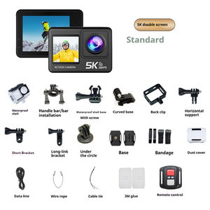 Anti-Shake 5K30fps 4K60fps <span class=keywords><strong>Go</strong></span> <span class=keywords><strong>Pro</strong></span> casco Cámara montaje cuerpo impermeable al aire libre Video acción accesorios Cámara deportiva - Product Image 6