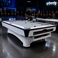 Table de billard professionnelle de 9 pieds, taille tournoi, table de billard professionnelle pour club commercial, table de billard en ardoise avec retour de billes