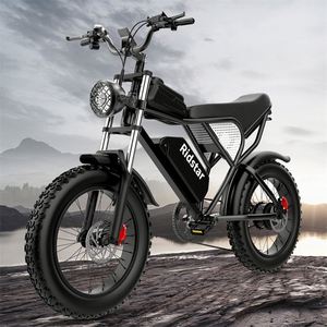 Almacén de EE. UU. Ridstar Q20 Bicicleta eléctrica de 20 pulgadas 1000W 48V Bicicleta eléctrica de montaña Dirt Bike Fat Tire Ebike Bicicleta eléctrica para adultos - Product Image 2