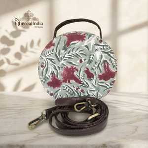 Floral Mini <b>Backpack</b> <b>Purse</b> Wholesale Convertible Sling Bag Boho Crossbody <b>Backpack</b> Handmade Cotton Travel Bag India - Product Image 2