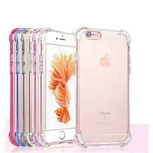 1,5mm bunte transparente Luftkissen Stoßstange Soft Clear TPU Telefon hülle für iPhone 15 14 13 12 11Pro X XS Max XR 7/8Plus