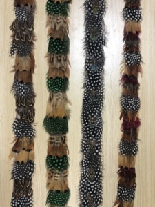 May TRIM Ribbon rìa tự nhiên gà lôi lông hat ban nhạc cho nam giới phụ nữ Cowboy Fedora Hat trang phục mũ nón tóc phụ kiện - Product Image 3