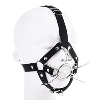 Ninghao Populaire BDSM Crochets nasaux à fixation sur la tête, Dilatateur oral, Bâillon buccal, Ligature de tête, Jouets sexuels érotiques fétichistes