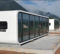 Facile à enlever Mini Apple Cabin maison préfabriquée maison préfabriquée pod de bureau pour les vacances ou le tourisme avec un bon prix