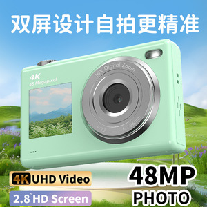 กล้องดิจิตอล 40 ล้านพิกเซล ถ่ายวิดีโอ 4K ซูม 16 เท่า พกพาสะดวก กล้องสำหรับเด็ก ใช้ในบ้านและสำหรับนักเรียน - Product Image 2