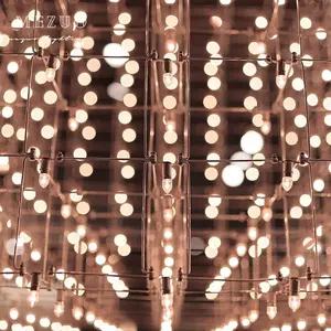 Lampu gantung Modern Led, lampu gantung Modern langit malam berbintang proyek Hotel kustom