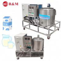 2026 Machine de refroidissement et de stockage du lait en acier inoxydable, 100 L, 200 L, 400 L, 500 L, 1000 L, avec pasteurisateur, prix