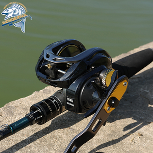 Carrete de Fibra de Carbono 7.2:1 6+1BB 40lb con Freno para Lanzamiento de Largo Alcance de Objetos Pesados Sin Romper Sedales - Product Image 2