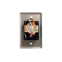 Interrupteur mural à bouton-poussoir 12V sans contact en acier inoxydable avec capteur infrarouge pour contrôle d'accès aux portes et bouton-poussoir de sortie
