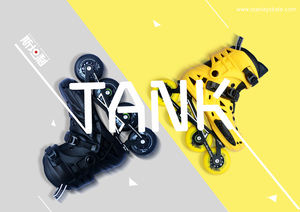 Commercio all'ingrosso 4 ruote Fitness Freestyle Slalom Freeride <span class=keywords><strong>pattini</strong></span> Hard-shell nero professionale <span class=keywords><strong>pattini</strong></span> <span class=keywords><strong>a</strong></span> <span class=keywords><strong>rotelle</strong></span> in linea - Product Image 3