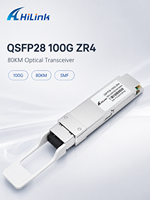 Módulo Transceptor Óptico QSFP28 100G ZR4 80KM SMF LC de Rendimiento Estable para Centros de Datos y Soluciones de Telecomunicaciones