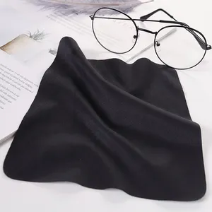 Microfiber Glasses Cloth Microfiber Black Grey Optical Eye Glasses Cloth Polishing Sun Glasses Cleaning Cloth Eyeglasses Lens Cleaner Cloth