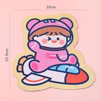 Tapis de souris pour ordinateur portable de dessin animé avec repose-poignet, en caoutchouc souple antidérapant, pour le bureau et la maison, en stock