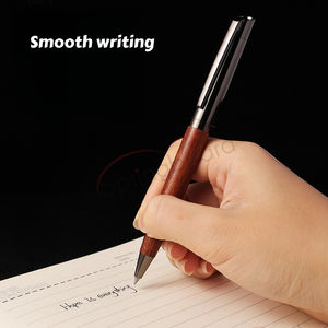 Nouveau stylo à bille large premium <span class=keywords><strong>de</strong></span> luxe avec logo personnalisé stylo signature en bois et métal pour cadeau VIP d'hôtel d'affaires - Product Image 3