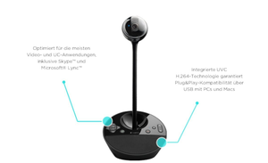 Logitech Conference Cam <span class=keywords><strong>Bcc950</strong></span> Tout-en-un Hd 1080p Webcam Caméra de vidéoconférence de bureau avec haut-parleur intégré - Product Image 4