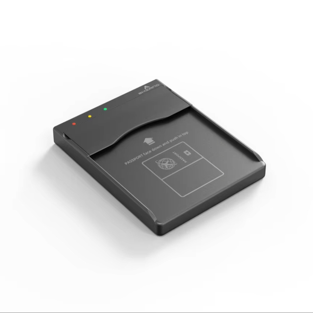 Ultra Thin CMOS USB Passport Reader MRZ Scanner NFC RFID Chip Embedded Kiosk Integration with SDK API Stock