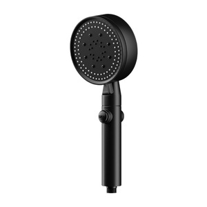 Pressurized Shower Head Round Adjustable Rain Mode Six <b>Settings</b> High Flow Water Saving <b>Bathroom</b> Shower Accessory - Product Image 5