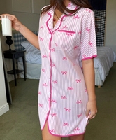 Robe de nuit en coton imprimé pour femme, pyjama, vêtements d'intérieur, robe personnalisable, ODM