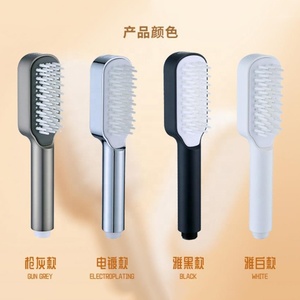 Pommeau de douche haute pression 3-en-1 en chrome en forme de circuit de course avec brosse de <span class=keywords><strong>massage</strong></span> en silicone et <span class=keywords><strong>pistolet</strong></span> pulvérisateur portable pour le nettoyage des animaux domestiques/du WC - Product Image 1