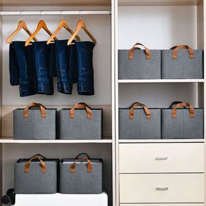 Cajas de Almacenamiento para el Hogar, Organizador de Ropa Plegable de Tela, Organizador de Cajones para Armario, para Camisas, Pantalones y Jeans - Product Image 5