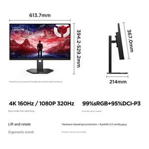 Monitor Gaming Legion 27Q-11 de 27 Pulgadas, 2K, 300Hz, Fast IPS, 1ms GTG, HDMI 2.1, Luz Azul Baja, Pantalla para PC de Escritorio - Product Image 6