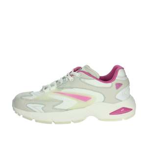 D.A.T.E. Zapatillas Deportivas para Mujer, Blancas y Fucsia, Estilo para Caminar, Talla 37 - Product Image 1