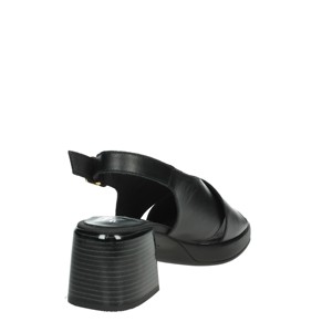 Sandali con plateau con tacco in polvere 33501 e punta aperta alla moda con lacci alla caviglia per attività estive all'aperto - Product Image 3