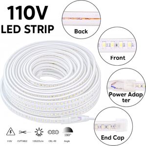 100 110 Celsius Sauna LED <b>Light</b> IP67 68 Waterproof 24V 8W 120leds SMD2835 LED Strip CRI90 IP67 10M for <b>Indoor</b> - Product Image 3