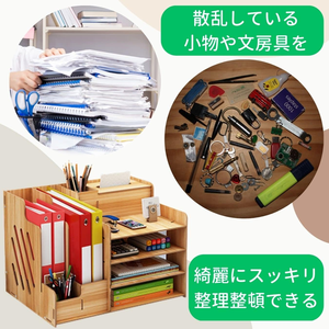 Boîte de rangement de bureau en bois à grande capacité avec serrure pour objets de valeur, modèle très demandé - Product Image 5