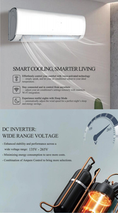 Puremind Hot Sell Airconditioning Inverter Koeling 9000btu 12000btu Wandmodel Airco voor Thuisgebruik WIFI R454B - Product Image 6