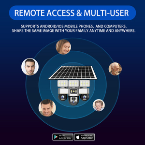 Caméra solaire V380 Pro à 5 objectifs et 3 PTZ, vision large à 4 images, double port solaire, angle réglable, zoom 10X, boîtier premium <span class=keywords><strong>pour</strong></span> utilisation mondiale - Product Image 6